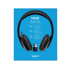 Logitech USB Headset H540 - Premium Comfort & Clear Audio Quality for Work and Play